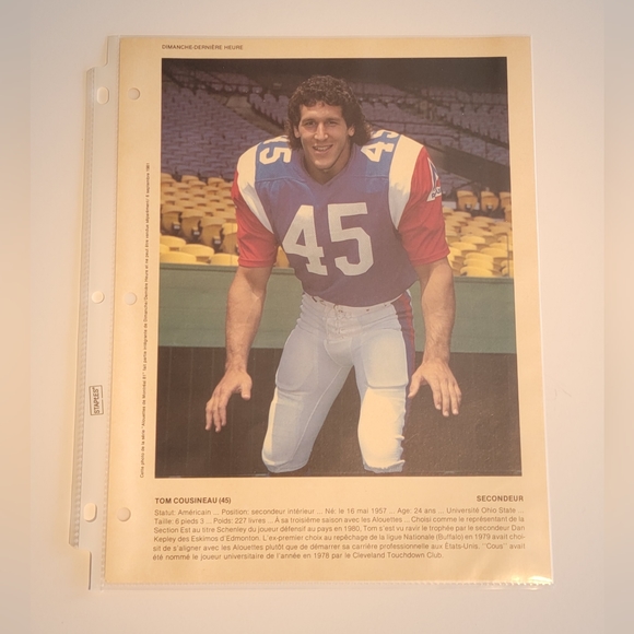 1981 Montreal Alouettes CFL Dimanche Derniere Heure Football Prints - Picture 9 of 16